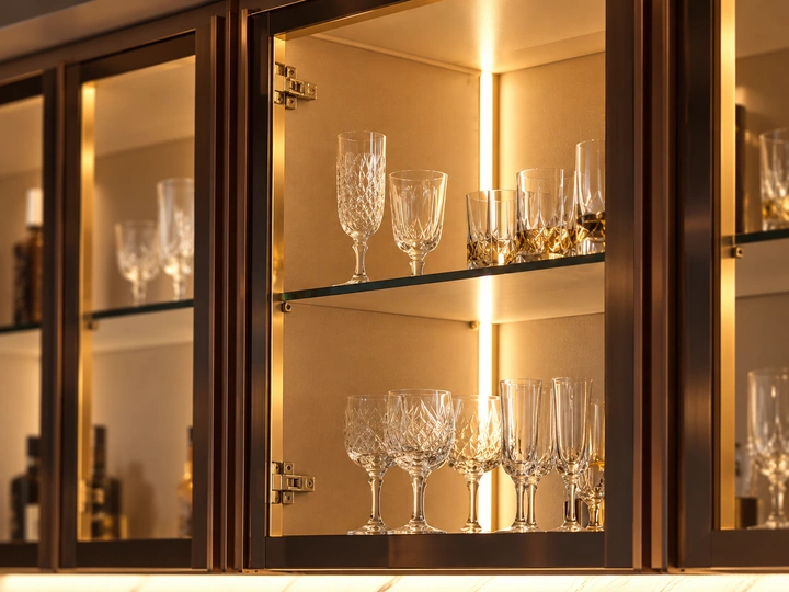 รายละเอียดตู้กระจกและไฟภายใน โครงการ Supalai Elegance พหลโยธิน 50 บ้านหลังที่ 2